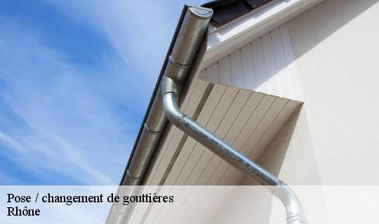 Pose / changement de gouttières 69 Rhône Ets Lagrenee votre expert en toiture